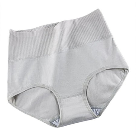 

NECHOLOGY Cotton Panties Womens Hi-Cut Panties Pack Moisture-Wicking High-Cut Brief Underwear G Large