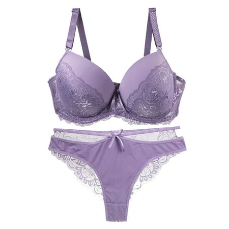 Long Sleeve Lace Lingerie Set Womens Bikini Set V Neck Lace up Two Piece Swimsuits Fashionable Woman s Sexy Lace Bra Brassieres Steel Ring Bra Set Ladies Lace Bra Underwear Set