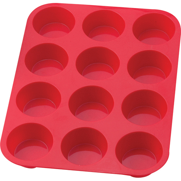 Mrs. Anderson's Baking Silicone Muffin Pan, 12 Cup