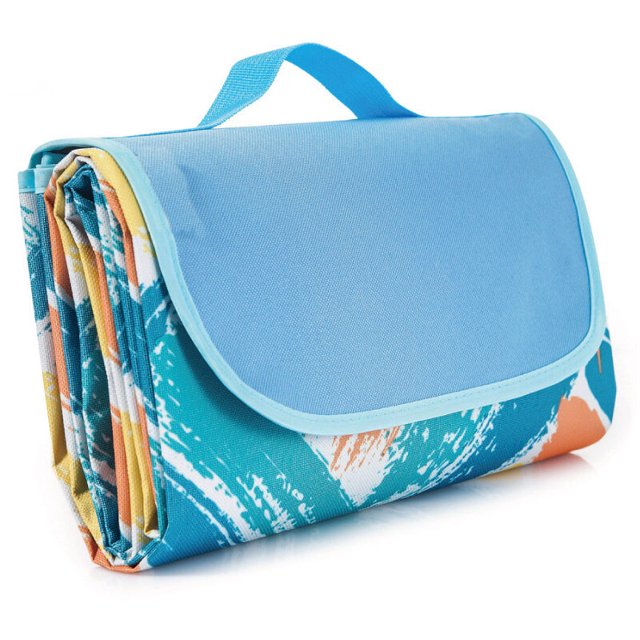 Manta de picnic 145180CM, alfombra de playa plegable resistente al agua y sin arena, alfombra de picnic para la playa, el parque, el senderismo, el camping, ideal para viajes familiares-vacaciones al esquí esquí Gafas de esquí