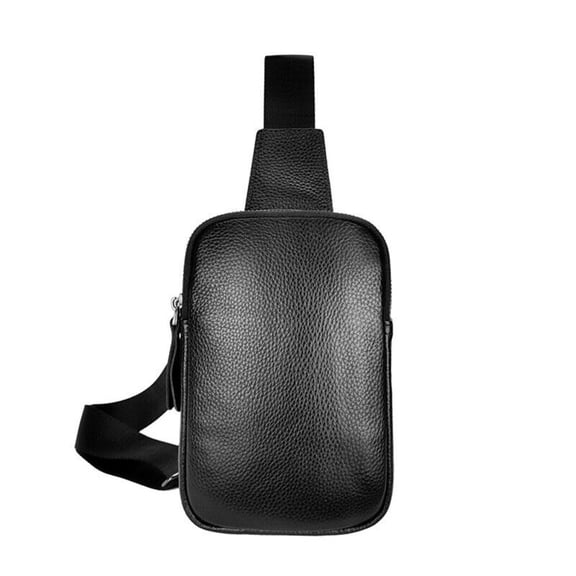 ATJIA Crossbody Bags for Men Cross Body Sling Bag Chest Bag Daypack Leather Sling Backpack for Travel Sport Running Hiking