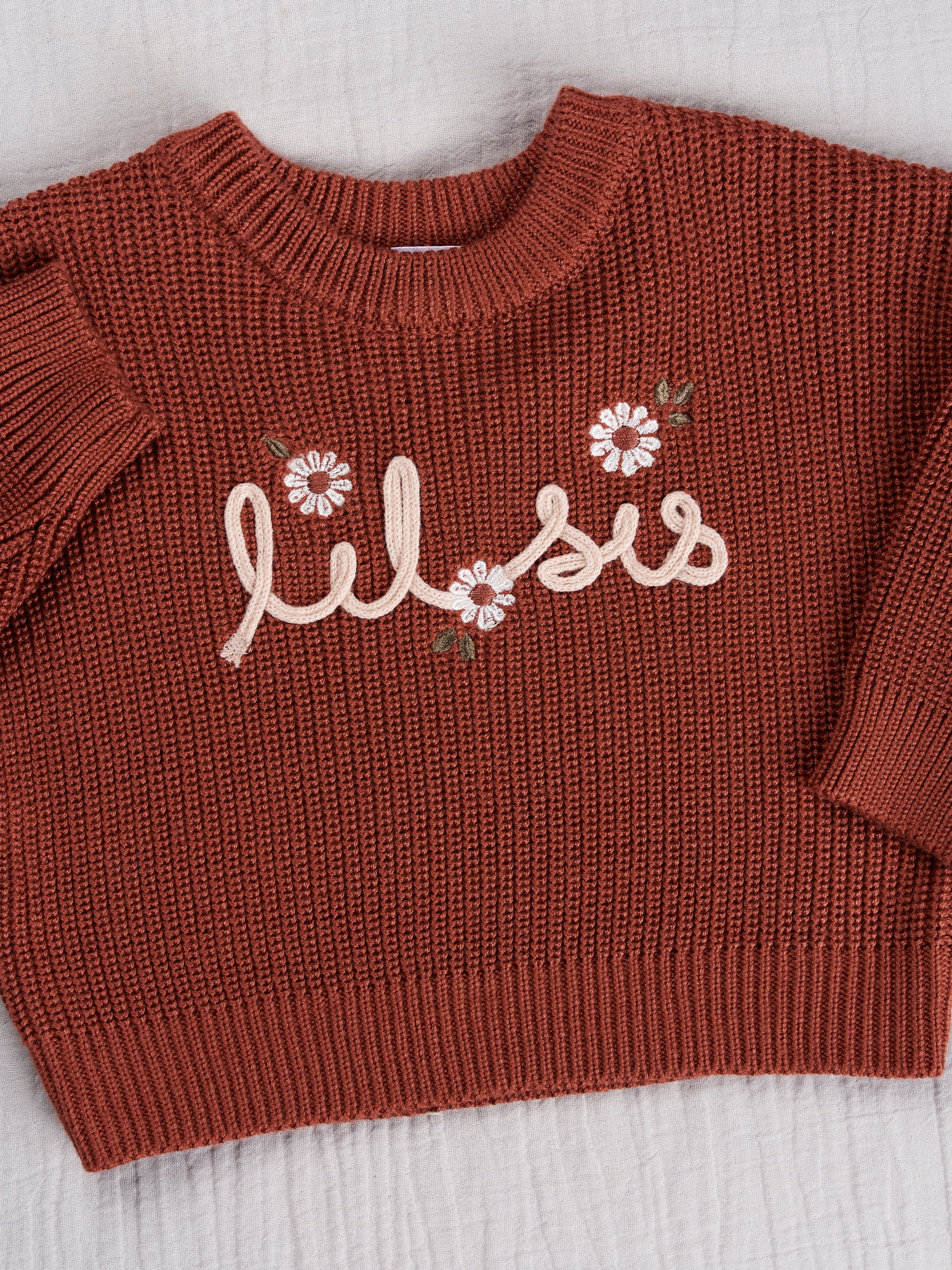 Modern Moments By Gerber Baby Girl Matching Sister Sweater, Sizes 0/3M-18M