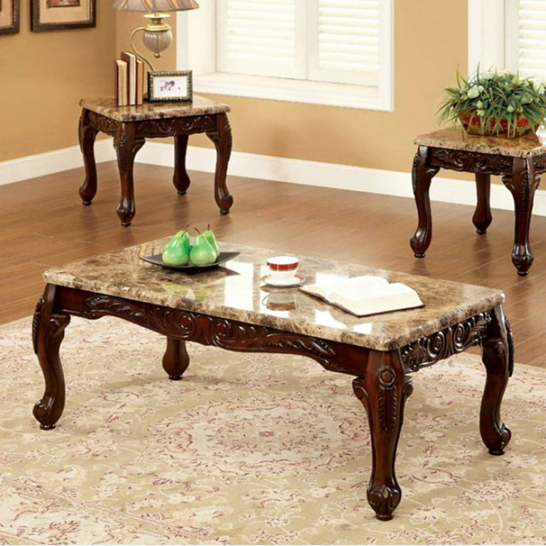 21+ 3 Piece Mirror Coffee Table Set