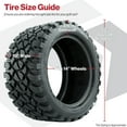 thumbnail image 2 of GTW 23x10-R14 Nomad Steel Belted Radial All Terrain Golf Cart Tire, 2 of 8