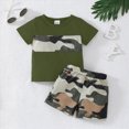 thumbnail image 2 of Toddler Baby Boy Outfits Summer Suit Shirt Shorts Set 2Pcs Boys Clothing Sets, 2 of 7