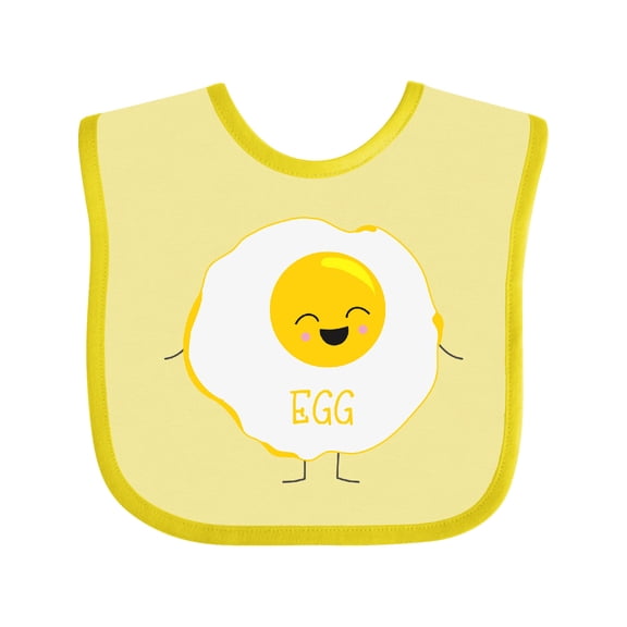 Inktastic Cute Kawaii Fried Egg Boys or Girls Baby Bib