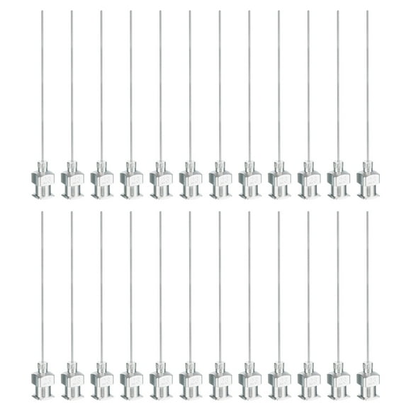 Unique Bargains 24 Pcs 23G 2 Inch Blunt Tip Dispensing Needle with Lure Lock for Refilling Liquid Inks Adhesives