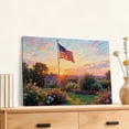 thumbnail image 3 of American Flag Canvas Wall Art - 4th of July Patriotic Canvas Print, Vintage Landscape Artwork Rustic Oil Paintings for Living Room Bedroom Study Home Office Decor, Gifts for man, 3 of 7