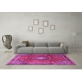 thumbnail image 3 of Ahgly Company Indoor Square Persian Pink Traditional Area Rugs, 4' Square, 3 of 4