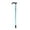 Blue, variant on Sioweci Walking Stick with Ergonomic Handle 2 Section Length Adjustable Stable Anti-Skid Crutch Hiking Cane for Women Men Silver