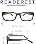 Readerest Blue Light Blocking Reading Glasses Grey 200 Magnification