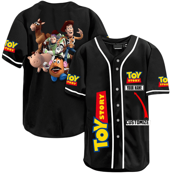 Custom Disney Toy Story Baseball Jersey, Sheriff Woody Buzz Lightyear Jersey Shirt, Disney Baseball Team Outfit, Toy Story Lover Gifts