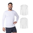 thumbnail image 2 of Playera Yazbek C1304 Cuello Redondo Manga Larga Blanco Talla Grande, 2 of 3