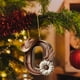 thumbnail image 3 of CaiYueKe Alphabet Christmas Ornaments, 26 Pc Set DIY Christmas Tree Letters, Acrylic Letter Pendants with Santa Hat Design, Xmas Decor for Tree Home Holiday Decorations, Acrylic Letters, 3 of 7