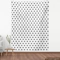 thumbnail image 3 of Ambesonne Fleur De Lis Fabric by the Yard Upholstery, Pointed Leaves, 3 Yards, Black White, 3 of 4