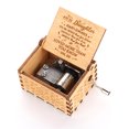 thumbnail image 1 of Handmade Wooden Engraved Hand Crank Music Box Birthday Gift for Kids Friends;Handmade Wooden Engraved Hand Crank Music Box Birthday Gift for Kids Friends, 1 of 8