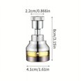 thumbnail image 4 of SUTENGDA 360° Rotatable Kitchen Faucet Aerator  Universal Splash Filter Faucet Extender  High-Pressure Water-Saving Tap Attachment  Brass and Plastic Material, 4 of 7