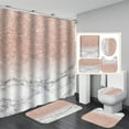 thumbnail image 4 of CSCHome HD Printed Shower Curtain Waterproof Bathroom Shower Curtain Bathroom Partition Shower Curtain Set of 4, 4 of 5