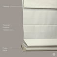 thumbnail image 4 of MOOD Custom Fabric Roman Shades for Windows | Cordless + Designer Styles with Thermal Backing | 26 inches wide blinds for Bedroom Living Room Doors and Homes | Calm Cotton (Privacy) | 26"W x 36"H, 4 of 5