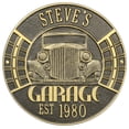 thumbnail image 1 of Whitehall 2821OG Vintage Car Garage Plaque - Standard Wall - Two Line - Bronze/Gold, 1 of 1