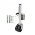 thumbnail image 2 of 6 Inch Double Solid Wheel Sidewind Round Swivel Trailer Jack With Bolt On Capacity 650KG Wheel Boat RV Parts Accessories ,Easy Operate, 2 of 6
