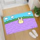 thumbnail image 1 of Alfombra de purpurina con pompón para cocina, Felpudo de bienvenida para entrada, sala de estar, baño, oración de pies, suelo de puerta de baño Fivean unisex, 1 of 2