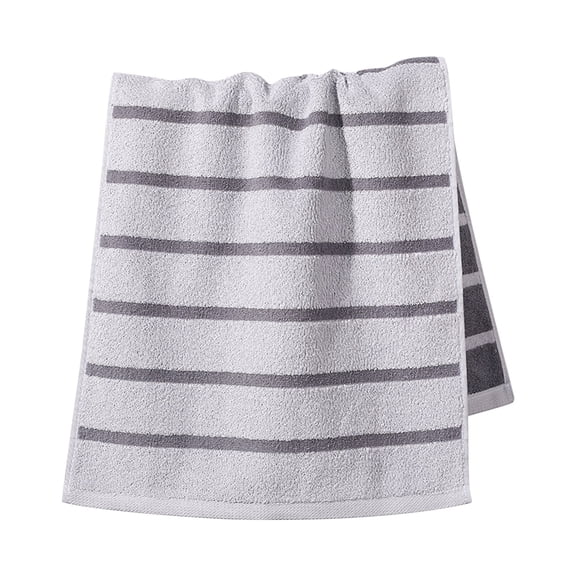 HOARBOEG Gray Hand Towel – Soft Absorbent Quick-Dry Bathroom Face Towel, 13" x 27" Cotton-Rich Fingertip Towel for Guest Bath Vanity & Powder Room