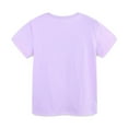 thumbnail image 6 of piuwrlz Kid Short Tops for Girls Short T-Shirts Sleeve Printed Round Neck Blouses T Shirt Top Purple Size 2 Years, 6 of 6