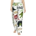 thumbnail image 2 of Kdxio Women's Comfy Stretch Cute DinosaursPrint Drawstring Pajama Pants-X-Large, 2 of 9