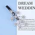 thumbnail image 4 of 2PCS Star Hair Clip Silver Rhinestone Hair Barrette Bling Cluster Star Hair Pin Headpieces Decorative Hair Branch Crystal Hair Pins Headwear Bride Hair Accessories for Women and Girls (Silver), 4 of 7