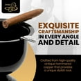 thumbnail image 3 of Stinky Cigar Tall Cigar Ashtray with 4 Stirrups for Indoor & Outdoor Use | Windproof Design with 4.25 inch Deep Bowl for Cigars, Perfect Cigar Accessory for Cigar Aficionados & Home Decor - Jet Black, 3 of 14