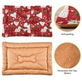 thumbnail image 2 of Iauyy 18x24inch Washable Dog Bed Mats, 4cm Thick Comfort Pet Bed with Non-Slip Bottom for Crates, Indoors & Outdoors - Puppy Essentials,Strawberry Pattern, 2 of 5