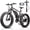 Black, variant on Peak 1000w Electric Bicycle for Adults,24*4 Fat Tire Ebike for Snow&Beach, Electric Mountain Bike w 48V 13AH Removable Battery, UL2849 , Black