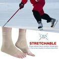 thumbnail image 3 of CRS Cross Ankle Malleolar Gel Sleeves - Padded Skate Sock with Ankle Bone Pads for Figure Skating, Hockey, Inline, Roller, Ski, Hiking or Riding Boots. Ankle protector cushion. (X-Large), 3 of 7