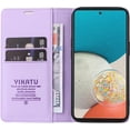 thumbnail image 2 of Case for Samsung Galaxy A53 5G PU Leather Wallet Case Cover,Samsung Galaxy A53 5G Flip Folio Case with Card Holders,Magnetic Phone Case Compatible with Samsung Galaxy A53 5G,Light Purple, 2 of 13