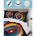 thumbnail image 3 of Twin XL Quilt Bedding Set, Black Circle Reversible Summer Quilt 3 Pieces, Geometric Modern Abstract Art Lightweight Bedspreads Coverlets with 2 Pillow Shams for All Seasons, 3 of 5