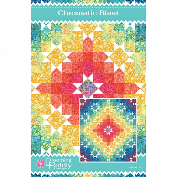 Chromatic Blast Quilt Pattern by Leslie Ryan
