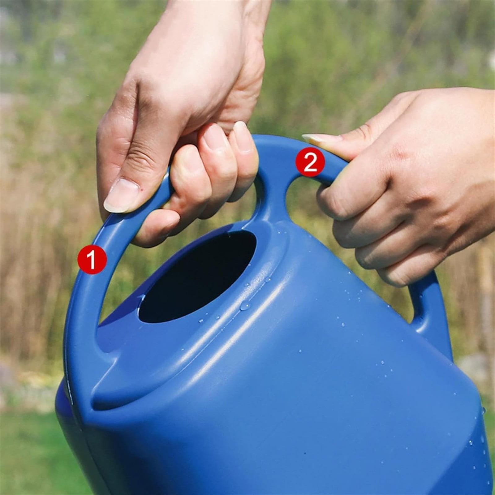 Watering Can,Minimalist Style Water Pitcher for Plants,Modern Small Watering Cans with Removable Nozzle,Long Spout Watering Can for Indoor Outdoor Bonsai Plants Garden Flowers Succulents(2L,Dark Blue)