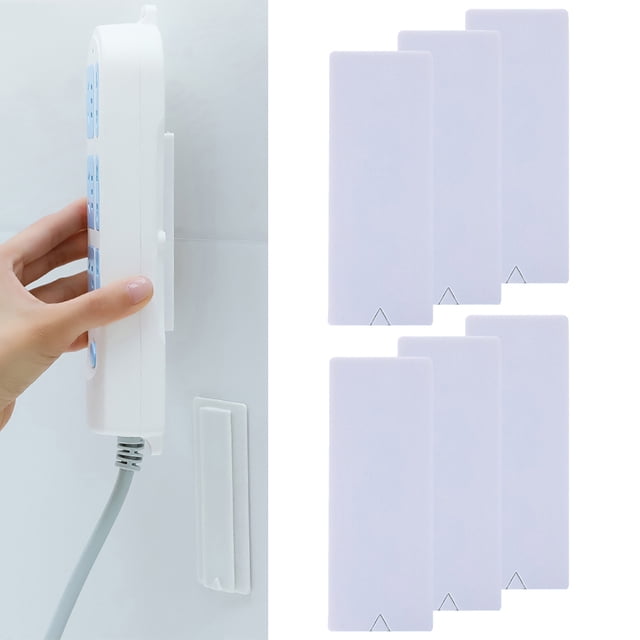 Power Strip Fixator Self Adhesive Wall-Mounted Power Strip Holder Socket Fixer