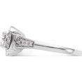 thumbnail image 3 of 14K White Gold 14Kw Round Diamond Semi-Mount Cushion Halo Engagement Ring (Size 7) Made In India rm2266e-050-waa, 3 of 5