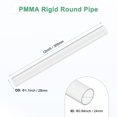 thumbnail image 3 of Tubo de acrílico rígido claro de 1 paquete, 24 mm [0.94"] ID x 28 mm [1.1"] OD tubo redondo de plástico para sistema de refrigeración de agua / lámparas / fuentes / acuarios [305 mm / 12 IN], 3 of 7