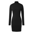 thumbnail image 4 of Summer Dresses for Women, Dresses for Women,Women's Casual Bodycon Dress Long Sleeve Wrap Mini Skirt Slim Fit Stretchy Comfortable Party Wear, 4 of 5