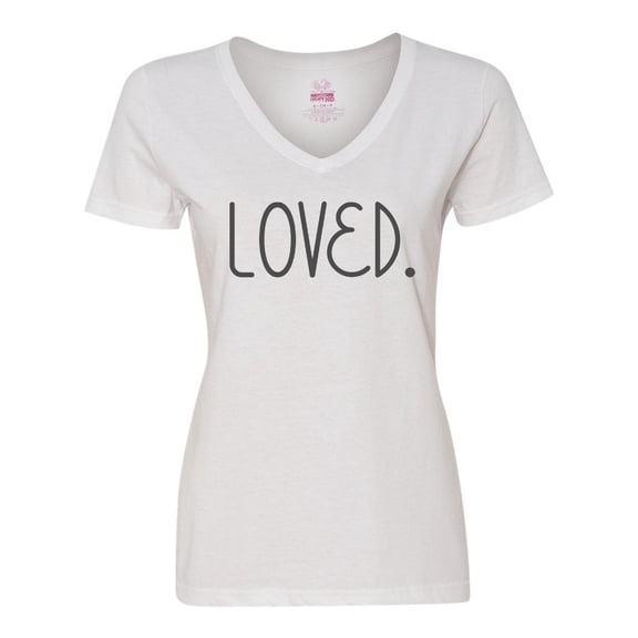 Inktastic Loved Women's V-Neck T-Shirt