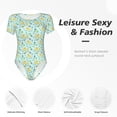thumbnail image 4 of Fotbe Duck Cartoon Body de Mujer con Cuello Redondo y Mangas Cortas, Sin Mangas Ajustado, Suave, Cómodo y Básico-XX-Large, 4 of 7