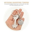 thumbnail image 4 of 2pcs Shopping Cart Tokens Portable Shopping Trolley Tokens Grocery Key Chain Holder, 4 of 8
