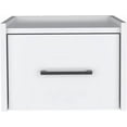 thumbnail image 5 of Tuhome Boa Floating Nightstand, Wall-Mounted Single Drawer Design with Handle- White, 5 of 12