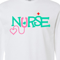thumbnail image 4 of Inktastic Cute Nurse Stethoscope and Hat Long Sleeve T-Shirt, 4 of 5