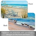 thumbnail image 4 of CounterArt "Beach View" 4 Pack Reversible Flexible Plastic Tabletop Placemats, 4 of 7