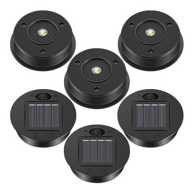 6 Piezas de Lámparas Solares de Repuesto Tu Un Panel Solar LED Cubierta de Linterna LED Exterior