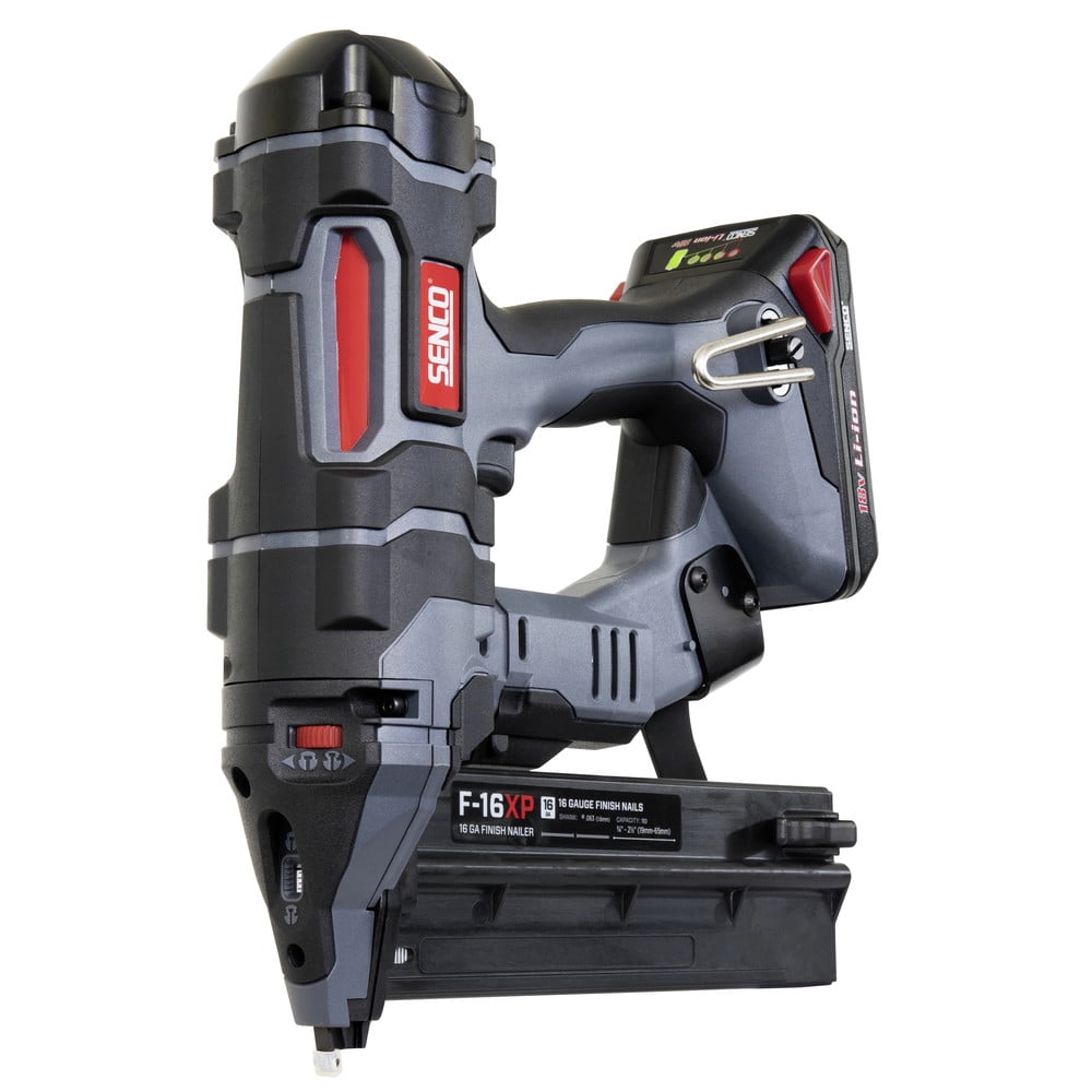 SENCO 10N0001N Fusion 18V Lithium-Ion 2-1/2 in. Cordless 16 ga. Straight Finish Nailer (1.5 Ah)